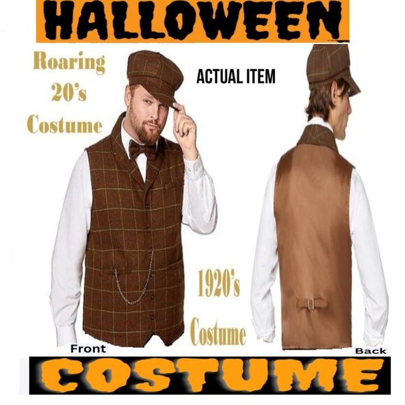 🛑 DAPPER GENTLEMAN Halloween ➕🆒1920 Party COSTUME Holiday SUIT 🟢💸BUY NOW💸🟢 - Picture 5 of 13